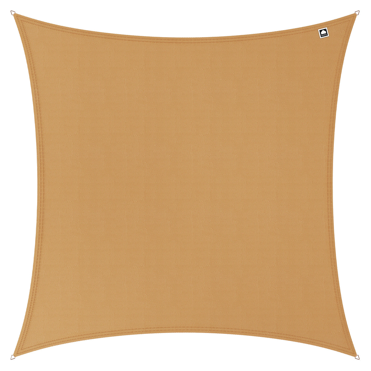 Kopu® Schaduwdoek 5x5m Vierkant Waterdicht 230 gram Zonnedoek - Zand