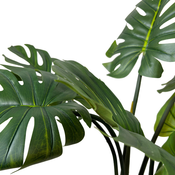 Kopu® Kunstplant Split Philodendron 90 cm - 8 bladeren - Nepplant