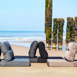 Kopu® Prisma Grey Hoogwaardige Loungekussen-set Zit en Rug 60 cm