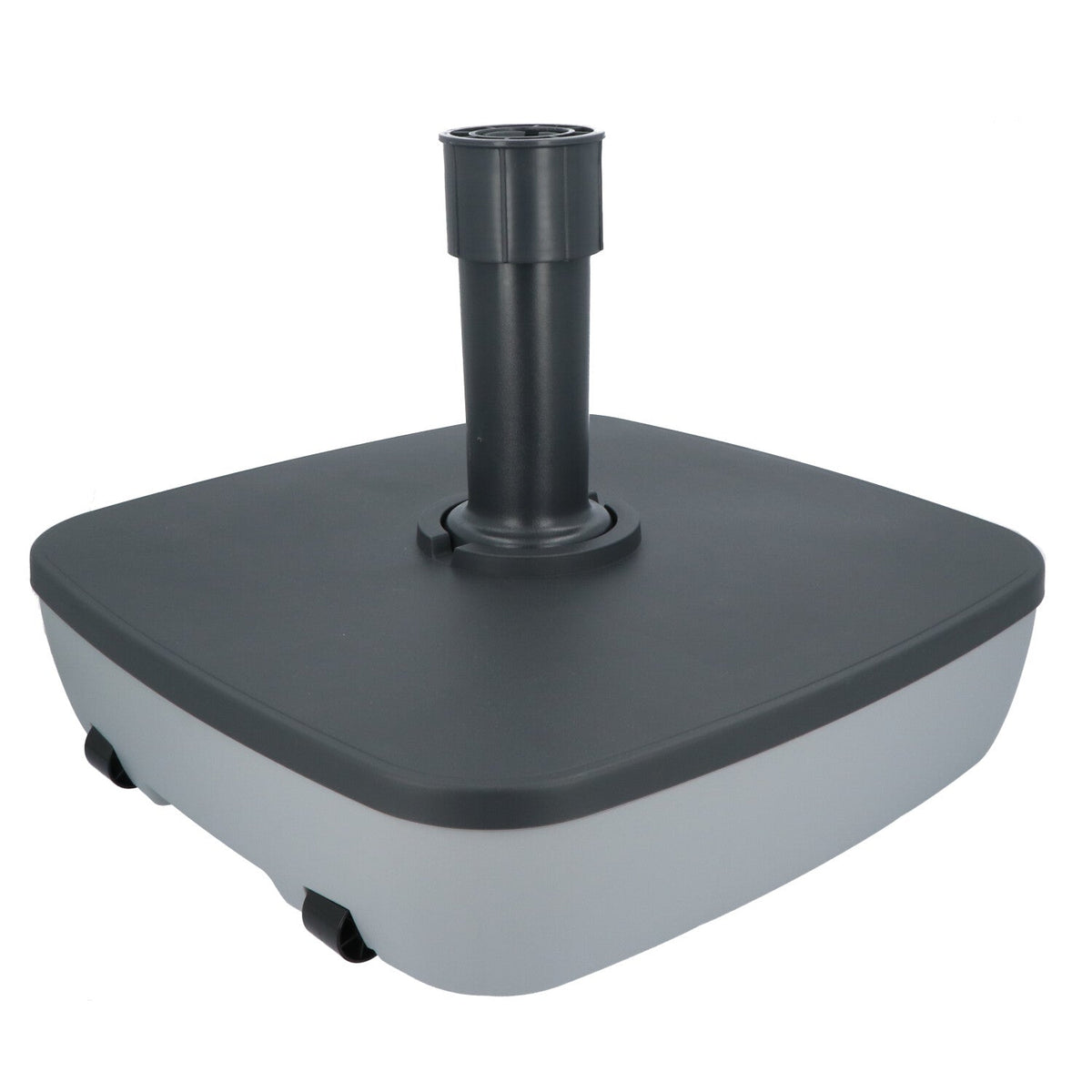 Vulbare Parasolvoet Verrijdbaar Eco Concept Vierkant - Vulbaar tot 40 kg - Grijs