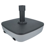 Vulbare Parasolvoet Verrijdbaar Eco Concept Vierkant - Vulbaar tot 40 kg - Grijs