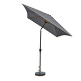 Kopu® rechthoekige parasol Bilbao 150x250 cm met voet - Grey