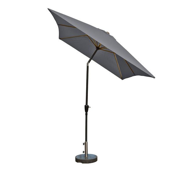 Kopu® Bilbao Rechthoekige Parasol 150x250 cm met Knikarm - Grijs