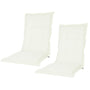 Kopu® Prisma Ivory Comfortabel Tuinkussen Hoge Rug - 2 stuks