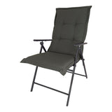 Kopu® Prisma Antraciet - Comfortabel Tuinkussen met Hoge Rug - Grijs