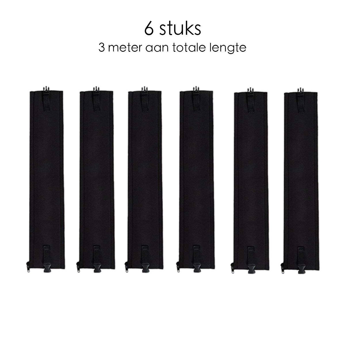 Kabelgoot - Kabel Organiser Set - 6 Stuks - Zwart