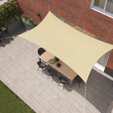 Kopu® Schaduwdoek Rechthoek 2x4 m Waterdicht - Zonnedoek - Creme