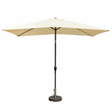 Kopu® Bilbao Rechthoekige Parasol 150x250 cm met voet - Creme