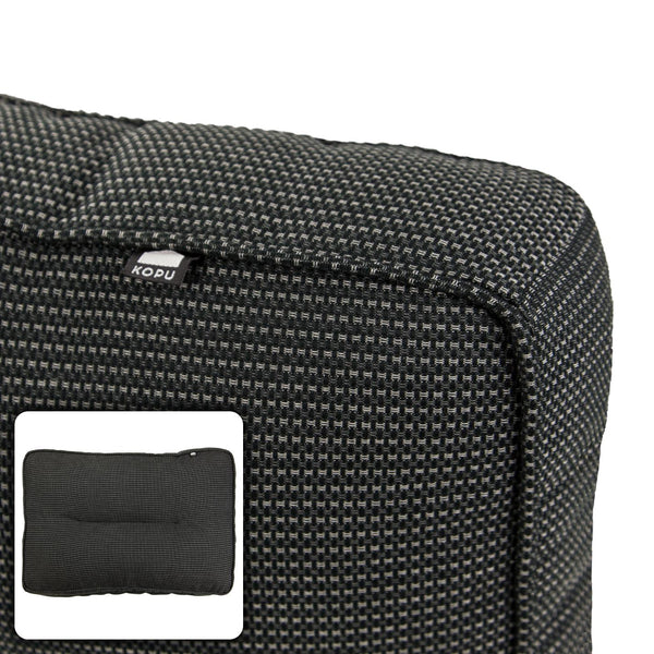 Kopu® - Manchester Loungekussen Rug 60x40 cm - Black
