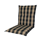 Kopu® Country Blue Lage Rug - Comfortabel Tuinkussen - Blauw