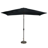 Kopu® Bilbao Parasol Rechthoekig 150x250 cm met Knikarm - Zwart