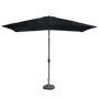 Kopu® Bilbao Parasol Rechthoekig 150x250 cm met Knikarm - Zwart