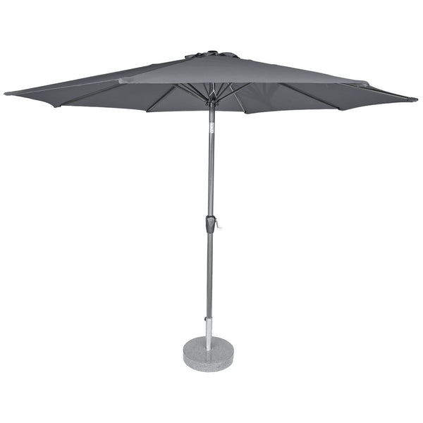 Kopu® Calma Parasol Rond 300 cm met Windvanger - Grijs