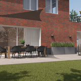 Kopu® Schaduwdoek Driehoek 4 mtr - 280 grams Waterdoorlatend - Grijs