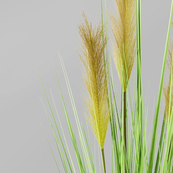 Kopu® Kunstplant Pampusgras 95 cm - 3 pluimen - in witte pot