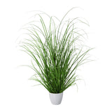 Kopu® set 3 stuks kunstplanten Grasplant 40-50-60 cm in Witte Sierpot