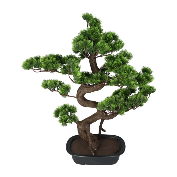 Kopu® Kunstplant Bonsai 65 cm Pijnboom met zwarte Pot - Bonsai boompje