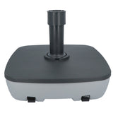 Vulbare Parasolvoet Verrijdbaar Eco Concept Vierkant - Vulbaar tot 40 kg - Grijs
