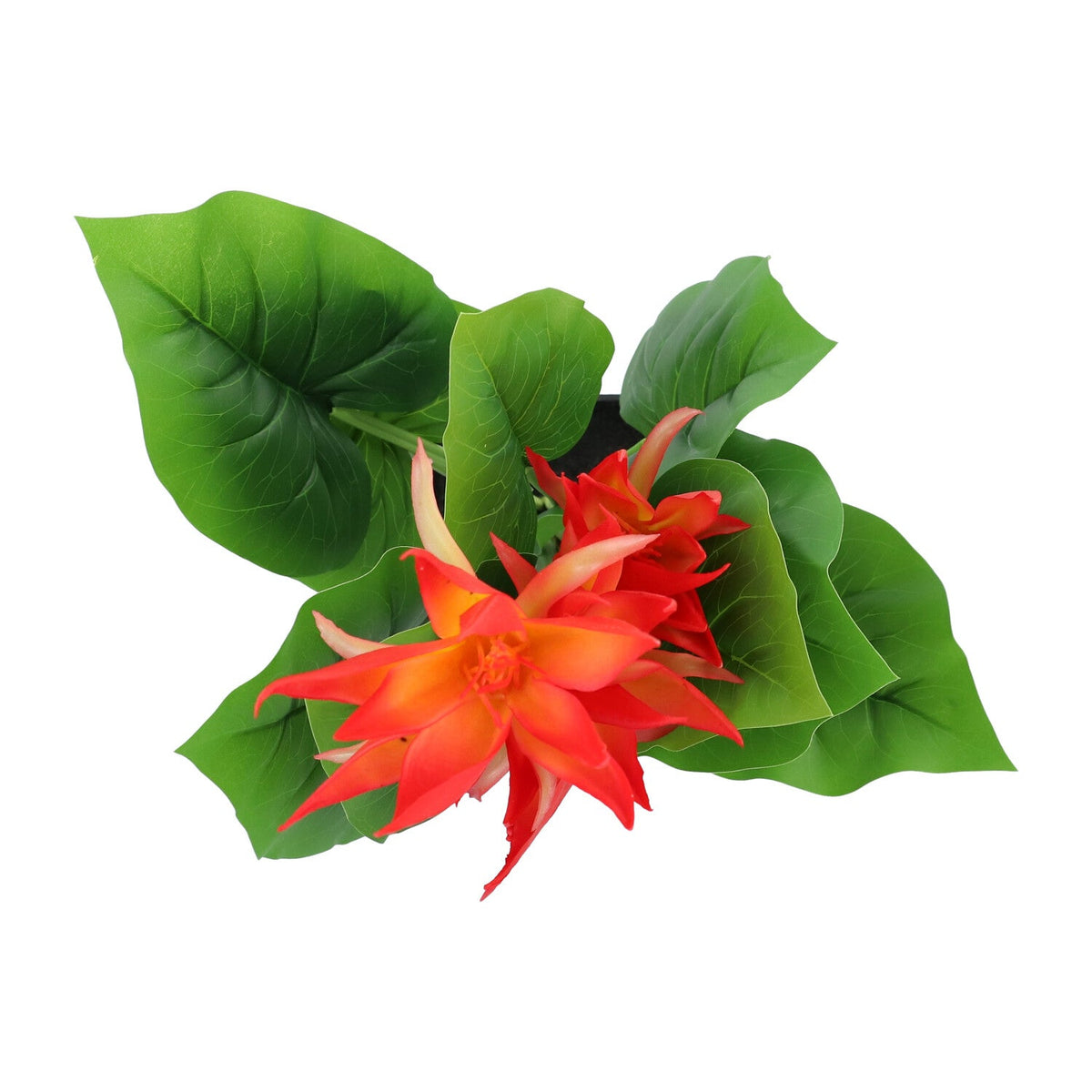 Kopu® Kunstplant Guzmania 58 cm met 3 oranje bloemen - Nepplant