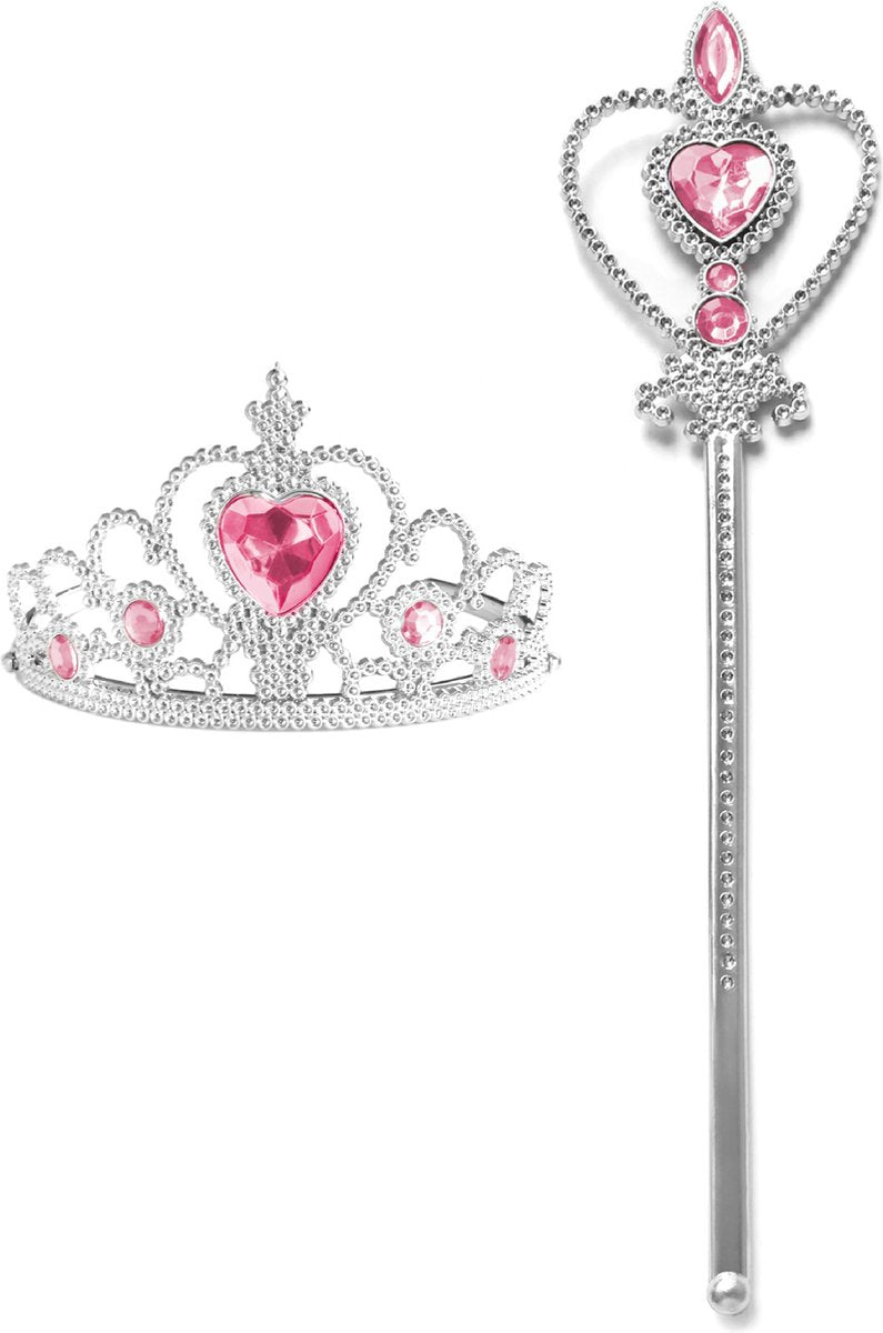 Prinsessen verkleedcape met Accessoires Roze