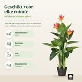 Kopu® Kunstplant Guzmania 105 cm met 3 oranje bloemen - Nepplant