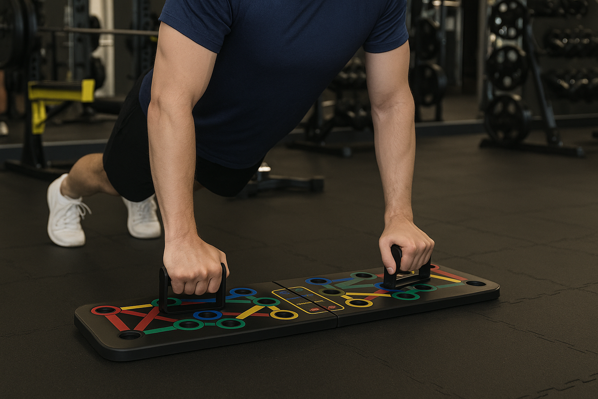 Push-up Board 14-in-1 – Multifunctioneel Fitnessbord voor Thuis en Sportschool – Opvouwbaar – Inclusief Handgrepen