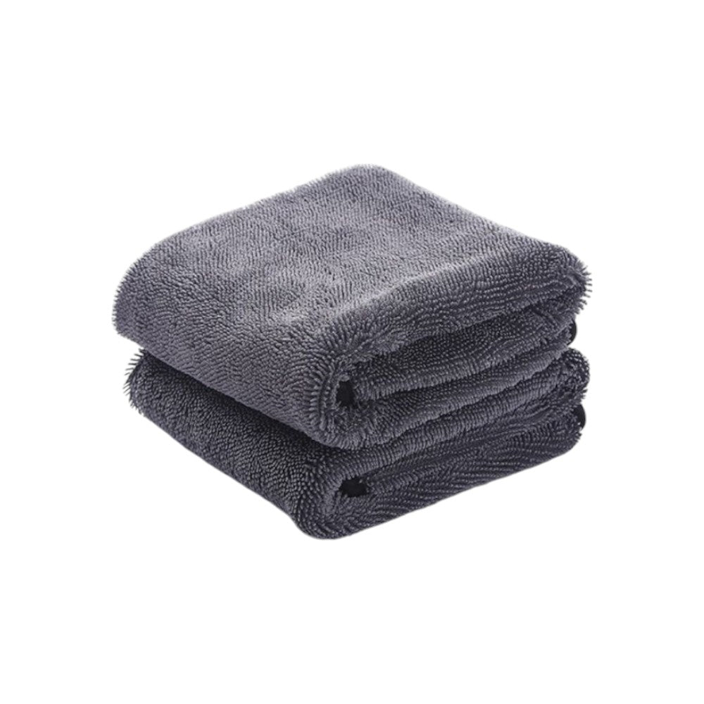 Droogdoek Badkamer - 2 Stuks - 50x35 cm - Grijs - Microvezeldoek - Autowas Doek