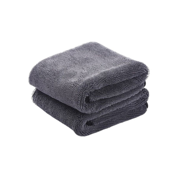 Droogdoek Badkamer - 2 Stuks - 50x35 cm - Grijs - Microvezeldoek - Autowas Doek