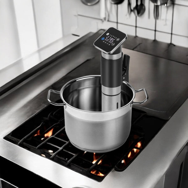 Sous Vide Stick met Wi-Fi en App – Smart Slowcooker – Zwart/RVS – Voor Perfect Slow Cooking