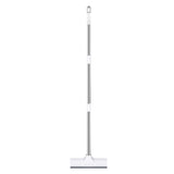 Schrobber 2 in 1 - Trekker douche - Schrobbezem - Luiwagen - Trekker - Schuurborstel - Badkamer borstel vloertrekker met steel schrobborstel - Bezem - vloerwisser badkamer - Schrobborstel Met telescopische steel