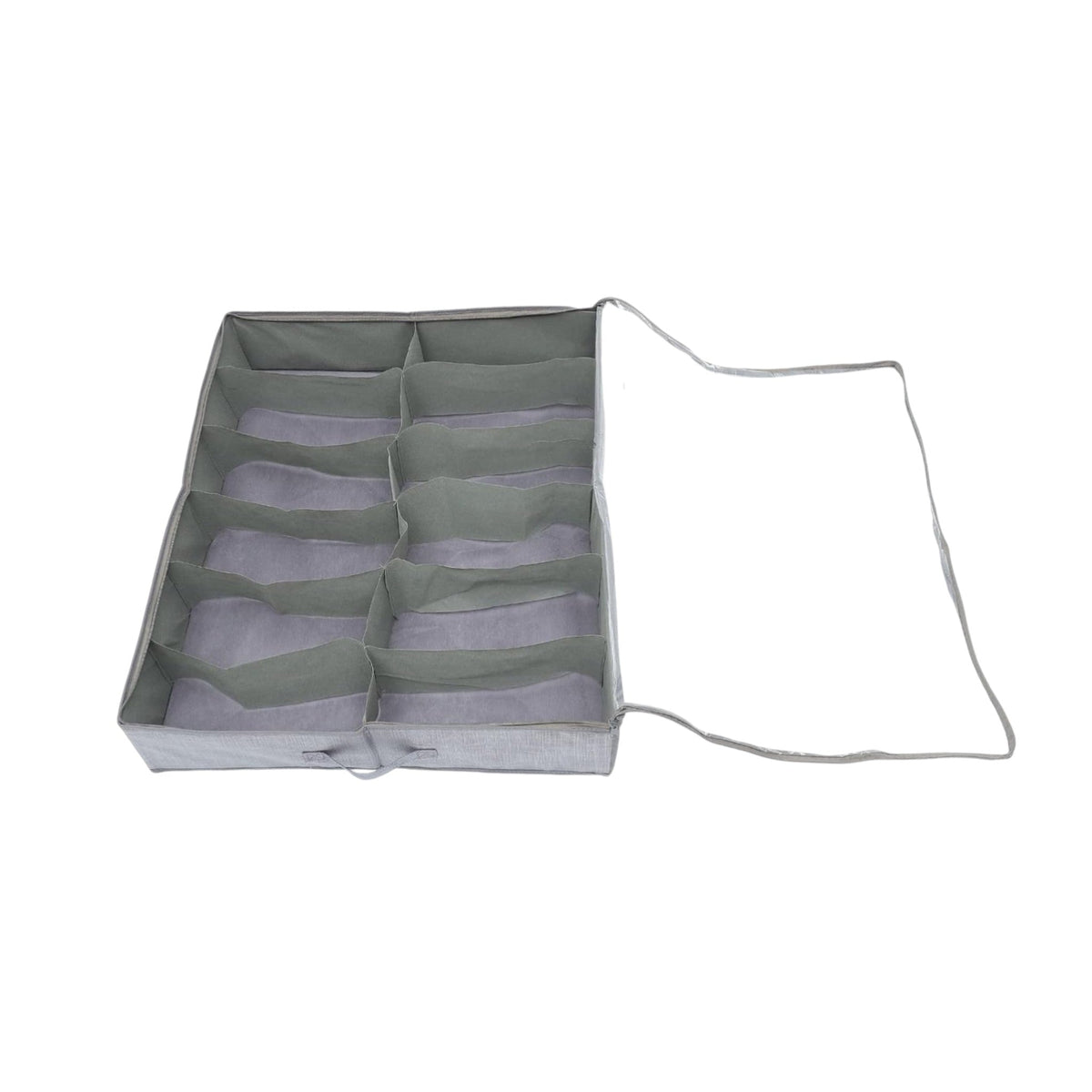 Schoenen Opbergtas Onderbed - 2 stuks - Grijs - 16 paar Schoenen - Schoenen Organizer