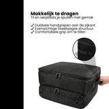 Golf Organizer Tas voor Kofferbak – Golf Accessoire Opbergbox met Schoenenvak – Waterafstotende Golf Opbergtas met Verstelbare Vakken – Golf Cadeau voor Heren & Dames – Zwart