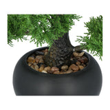 Kopu® Kunstplant Bonsai Ceder 48 cm met zwarte Pot - Bonsai boompje