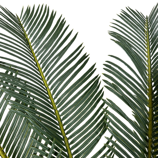 Kopu® Kunstplant Cycaspalm 60 cm in zwarte pot - 18 varens - Nepplant