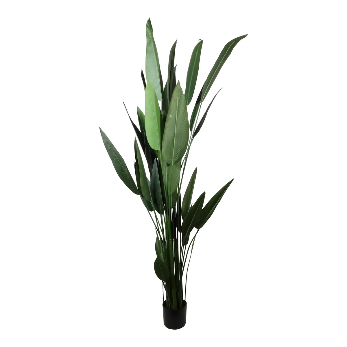 Kopu® Kunstplant Canna 210 cm 32 bladeren - in zwarte pot - Bloemriet