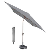 Kopu® Altea Parasolset Vierkant 230x230 cm met Hoes - Lichtgrijs