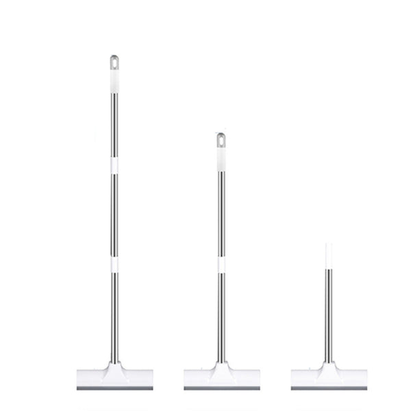 Schrobber 2 in 1 - Trekker douche - Schrobbezem - Luiwagen - Trekker - Schuurborstel - Badkamer borstel vloertrekker met steel schrobborstel - Bezem - vloerwisser badkamer - Schrobborstel Met telescopische steel