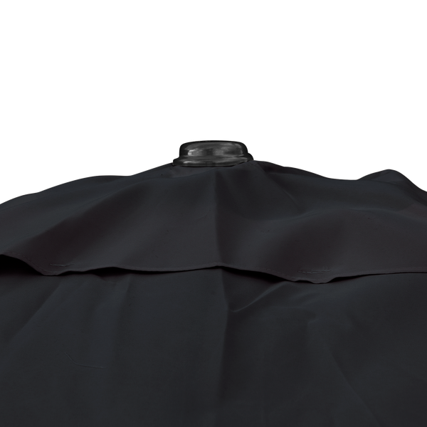 Kopu® Malaga Parasol Vierkant 200x200 cm met Knikarm - Zwart