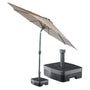 Kopu® ronde stokparasol 300 cm Calma met voet - Taupe
