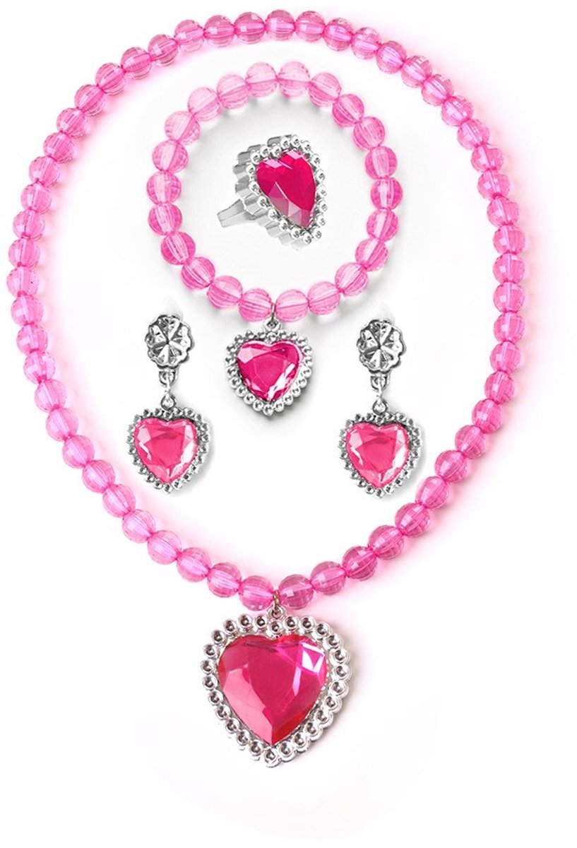 Luxe Barbie Prinsessenjurk Metallic Roze