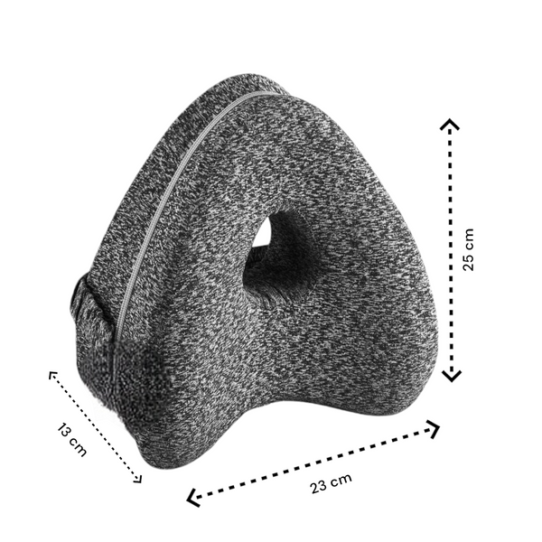 Kniekussen voor in Bed - Grijs - Orthopedisch Kniekussen - Beenkussen - Zijslaapkussen - Zijslaap Kussen Voor In Bed - Heupklachten