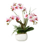 Kopu® Kunstbloem Orchidee 46 cm Lila Bloempot Vierkant - Phalaenopsis