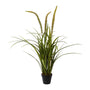 Kopu® Kunstplant Miscanthus 90 cm - 3 pluimen - in zwarte pot