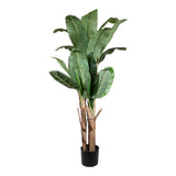 Kopu® Kunstplant Bananenplant 150 cm met 21 bladeren - Nepplant