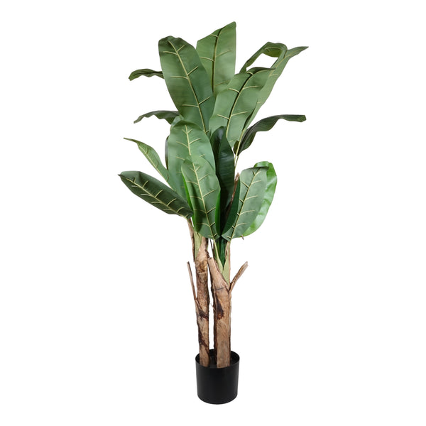 Kopu® Kunstplant Bananenplant 150 cm met 21 bladeren - Nepplant