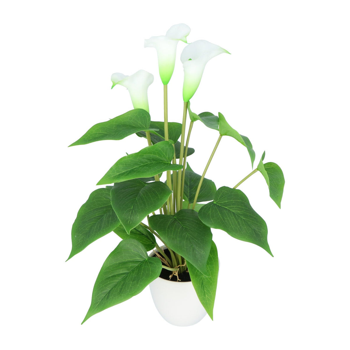 Kopu® 2 stuks Calla Kunstplant 44 cm - Zantedeschia Bekerplant Wit