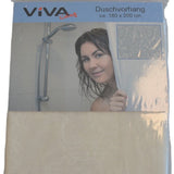 Douchegordijn - Model Strand - 200 cm x 180 cm - Inclusief ringen - Polyester - Badgordijn