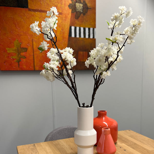 Kopu® Kunstbloem Kersenbloesem Tak 2 stuks 84 cm - Bloesem takken Wit