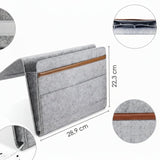 Bedside Pocket - Licht Grijs - Vilten Opbergzak voor Bed of Bank - Bedorganizer