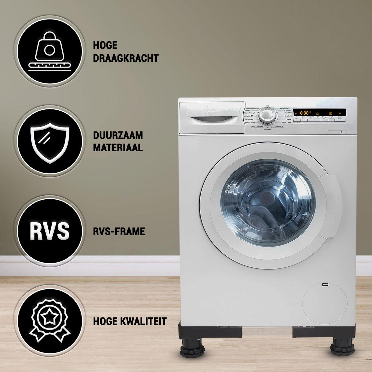 Wasmachine Verhoger Zwart